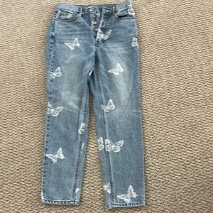 butterfly pacsun jeans